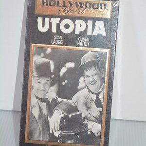 UTOPIA VHS Tape 1996 Hollywood Gold Collector Edition B&W STAN LAUREL New Sealed